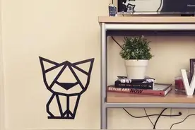 只用一个胶带 就可以把墙面装饰得与众不同图片