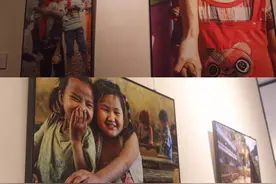 江一燕上海公益摄影展观众爆满图片