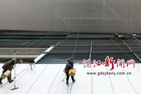 穿梭在楼宇间的“蜘蛛侠”图片