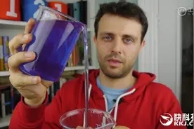 无视物理定律！向上倒流的神奇液体：看呆了图片