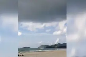 广东江门台山上川岛再度出现龙卷风图片