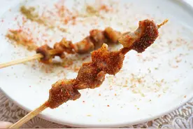 微波炉羊肉串#美的微波炉菜谱#图片