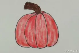 夏天适合吃的蔬菜南瓜少儿学画画 非凡小象 亲子活动快乐游戏图片