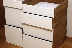 旧抽屉如何改造利用 DIY实用田园风格储物柜图片