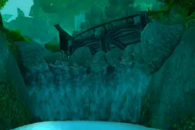 北卡利姆多大陆的瀑布 月光林地和费伍德森林地区图片