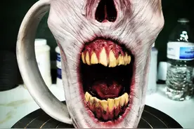 杯具！ 僵尸马克杯惊吓程度爆表 最吓人的还在最后图片