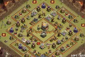 部落冲突大本内置回字阵怎么打？高手教你打部落战常见阵型图片