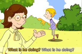 英语Rap 他在干嘛？What is he doing-He is running.