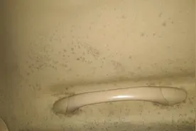 地下车库停了半个月，打开车门，竟然发霉了。。。图片