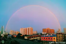 洛阳暴雨之后现绝美双彩虹  整个朋友圈都刷屏了图片