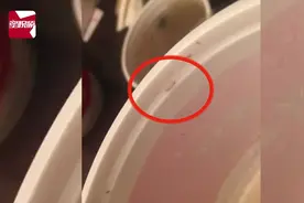 外卖汤整碗下肚后，碗边竟粘着十几条小虫，商家：正在调查中视频封面