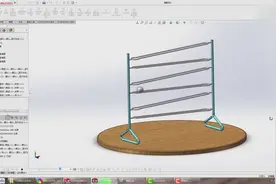 SolidWorks运动仿真：斜面线框钢球运动