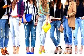 2016流行趋势之宽松破洞仔裤图片