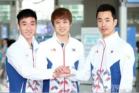 韩国乒乓球队出征里约奥运，张宇镇P卡随行图片