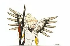 《守望先锋》搞笑漫画：天使和源还能愉快玩耍吗？图片