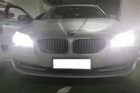 宝马5系安装360全景行车记录仪，美女好奇开车与总不同大赞！图片