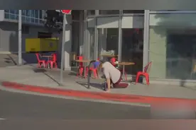 国外爆笑街头恶搞：路人捡到手机装进自己裤兜，被电疯甩掉裤子视频封面