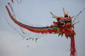 千米“巨龙”风筝亮相浑河之夏国际风筝节图片