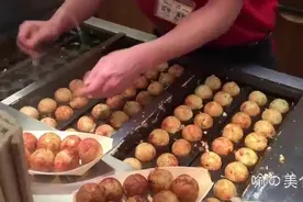 国外制作章鱼丸子，整个过程看着很舒服图片