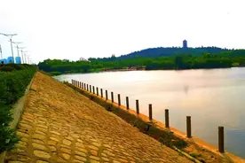 余晖下的张公山图片