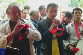 实拍贵州毕节金沙木孔结婚习俗，唢呐吹的真好听！