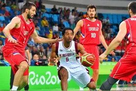 委内瑞拉的“大宝贝”，这球差点把篮筐干翻！图片