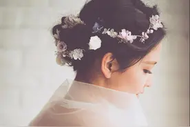 新娘造型|鲜花头饰，绽放你的美丽图片