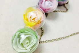 永生花的玻璃项链教程，来亲手做一个吧图片