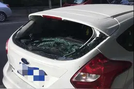 被砸车内无贵重物品 奇葩小偷掳走垃圾桶、卫生纸图片