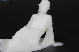 这个3D打印的美女，每个头发丝都清晰可见！图片