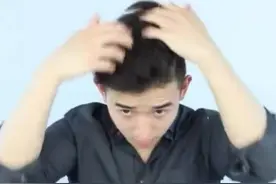 侧分复古油头怎么吹？图片