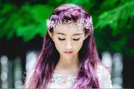 新娘造型|染发新娘造型，也可以清新唯美图片