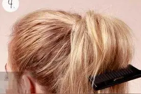 各种无刘海马尾辫的扎法图解图片