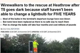 你知道发达国家换一个灯泡要多少人吗？图片