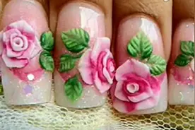 原来3D立体雕花玫瑰是这么做的，涨知识了！图片