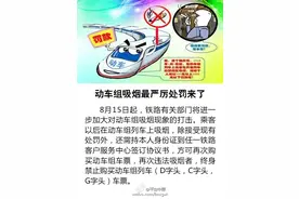 铁路部门禁烟下“狠招” 吸烟两次被终身“禁坐”图片