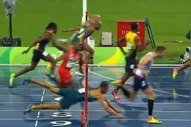 奥利维拉：110米栏0.01秒俯冲绝杀，奥运赛场上的拼命三郎图片