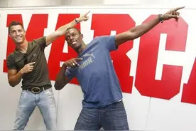 里约奥运会百米金牌得主：因为喜欢C罗而成为皇马球迷!图片