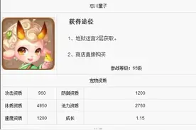 梦幻西游手游忘川童子技能分析 忘川童子属性技能图鉴图片