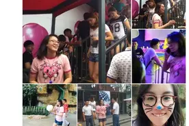 傅园慧深夜晒自拍，洪荒少女你的狗头亮了图片