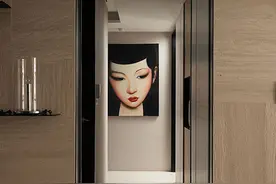 不管多土里土气的走廊，这样挂画档次立马上升10倍！图片