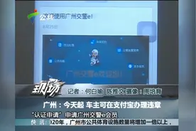 广州车主今后可在支付宝办理违章