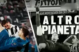 C罗逆天倒钩打服尤文，连齐达内都摸头！视频封面