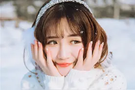 极品甜美嫩模徐cake冰天雪地唯美摄影图片
