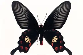 夜里家里来了一只好大的黑蝴蝶，是什么变来的图片