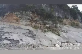 新326国道这个路段山体塌方封闭，过往车辆请绕行杭瑞高速图片