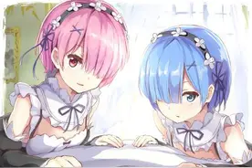 粉色和蓝色搭配的动漫，竟然可以这么美图片