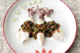 豉香烧椒笔管蛸图片