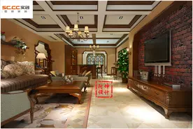 花溪地一期别墅美式装修，三人的世界图片