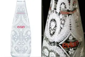 依云十年限量版纪念瓶,一如既往走的是奢侈品路线图片